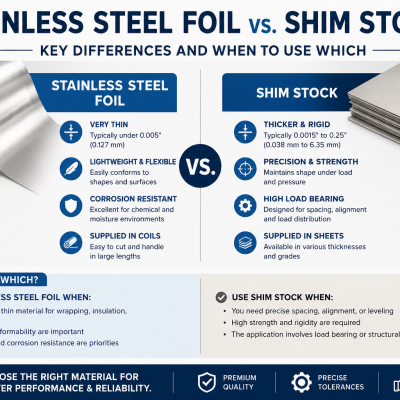 Stainless Steel Foil vs. Shim Stock: Key Differences and When to Use Which